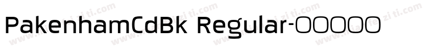 PakenhamCdBk Regular字体转换